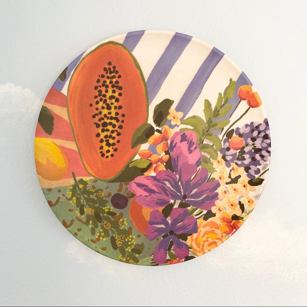 Anthropologie Papaya Plate